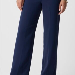J. Crew Wide-leg Jamie Dress Pants - Navy